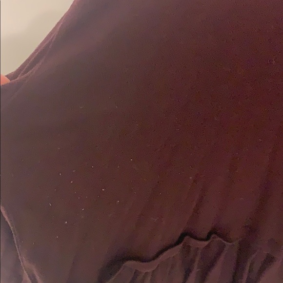 💕2 for $15💕Wilfred burgundy peplum Tshirt - Picture 4 of 4